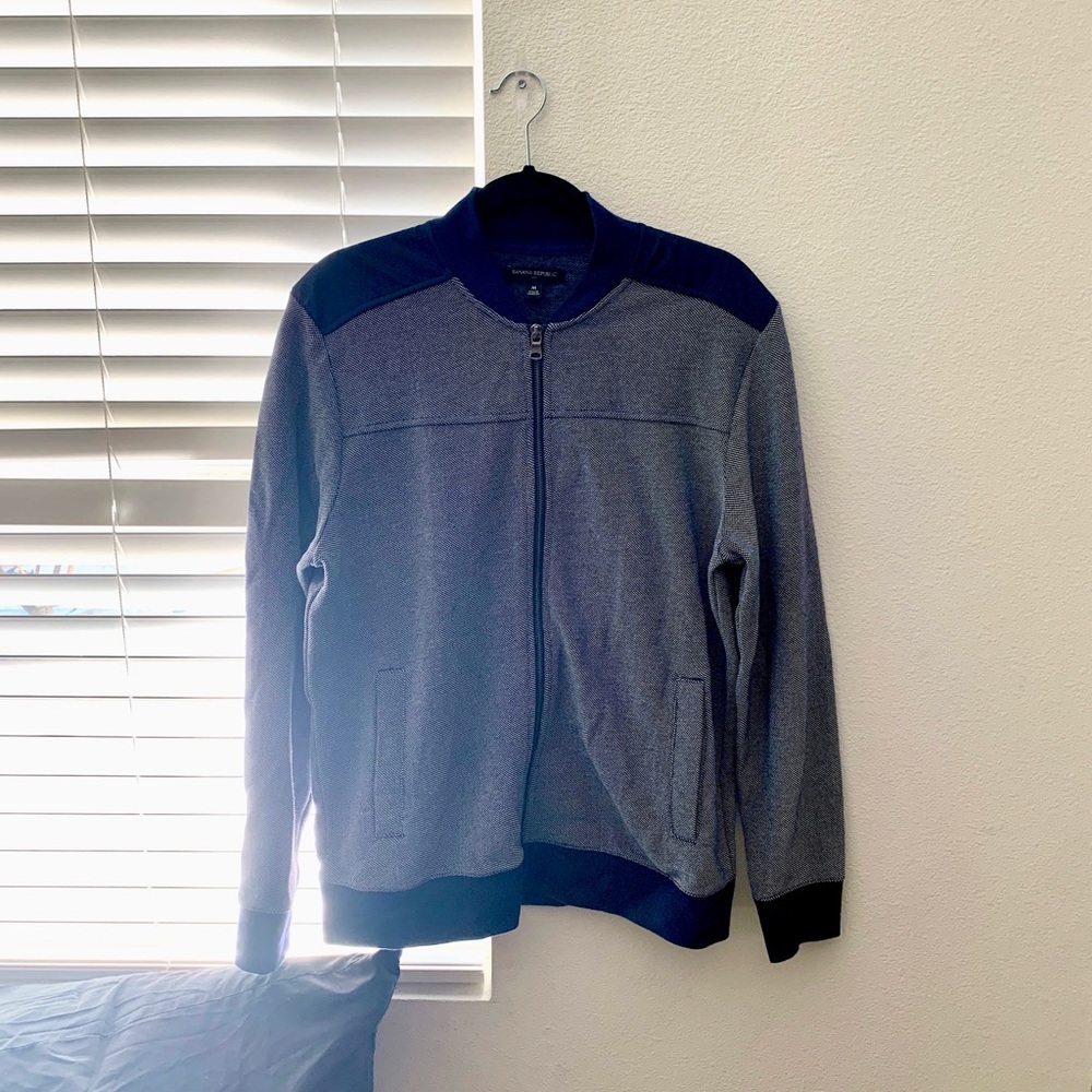 Banana Republic Mens Zip Up Sweater